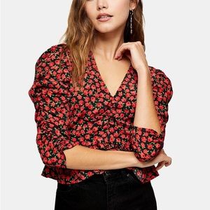 TopShop Roses Blouse